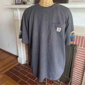 Carhartt gray tshirt with LA Chargers on sleeve M